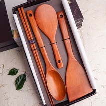[사옹원] 오리지널 천연옻칠 주방용품 선물4종(4P) 나무조리도구