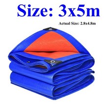 차광막 카페 그늘막 루프탑 테라스 수영장 캐노피 옥상 천막 0.32mm pe 방수포 방수 천 야외 정원 식물 창고 보트 자동차 트럭 방수 태양 그늘 천 애완 동물 집 커버, 3x5m