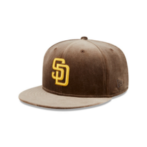 일본 newera 59FIFTY MLB Velvet 샌디에이고 파드리스 브라운 그린 벨벳
