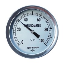 바이메탈 센서가 탑재된 국산 온도계 T형 100파이 50도 100도 150도 350도, 50도 100L