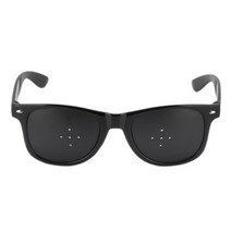 3D 안경 가상현실안경 VR 컴퓨터용 구멍이있는 근시 난시 시력 교정 피로 핀 구멍 남성 여성 시력 개선 자연, 스타일 1, 1개