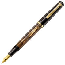 Pelikan 펠리칸 클래식 M200 브라운 마블 EF F M B, B(Broad), 선물상자