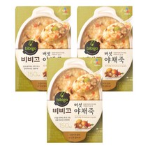 CJ 비비고 버섯야채죽 280g x 3개 스피드가정식 자취음식 혼밥메뉴, 1