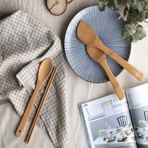 아웅다움〕나무도구 4종 세트 조리도구 세트 나무 국자 우드 뒤집개 원목 볶음 주걱 조리도구 셋트ll1!ll, 상세선택, 나무 조리 도구 세트 4p