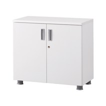 알펜 2단 올문장 APC 217(사무용 책장 캐비넷 2단장), 가로800 X 폭400 X 높이820:화이트