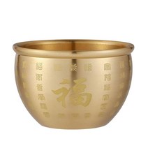 분지 동상 중앙 장식 장식 부 풍요의 뿔 황동 풍수 그릇 거실 책상 농가 캐비닛, 놋쇠, 화려한