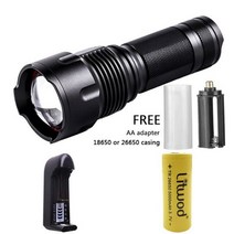 수중랜턴 방수후레쉬 손전등 스쿠버다이빙 Xhp90.2 9 코어 Led 18650 26650 AA 배터리 토치 XHP50 XM-L2 U3 T6 줌이 가능한 알루미늄 합금 랜턴, [06] Package F, [04] XHP90.2(9-core)