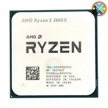 CPU AMD라이젠 5 3600X 프로세서 3.8 GHz 6 코어 12 스레드 7NM 95W L3 32M 100000000022 소켓 AM4