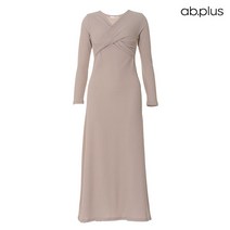 에이비플러스 ab.plus 페미닌 슬림 라인 롱 원피스 (LSX1MO48A)