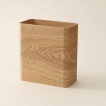 모던 심플 휴지통 사각 나무통, 버드나무 라지  29X15X30CM