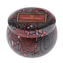 GHSHOP 아로마 테라피 결혼식 여행용 양초 천연 소이왁스로 만든 6가지 향 가능, 6.8x4.6cm, Baies, 주석