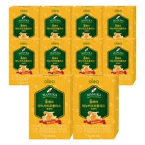 뉴질랜드 벌꿀캔디 올레아 마누카 프로폴리스 로젠지 48g x 10개 / 목관리 목건강 목캔디, 묶음