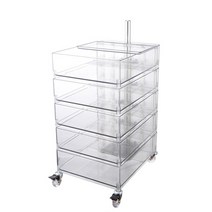 침대 원목 협탁 600 2단 3단 미니 서랍장 이케아 네스나 햄네스 라탄테이블 사이드테이블 67, 투명한 색