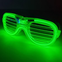 LED셔터쉐이드 선글라스 안경 5가지 컬러 색상선택, 3. 그린