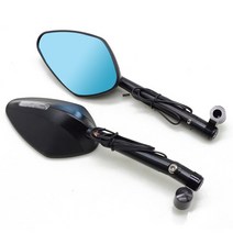 범용호환 야마하 MT-07 mt 07 2017 미러 스쿠터 모토 크로스 Electrombile Back Side Convex Mirror, 01 Black