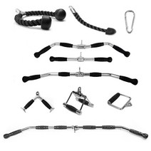 렛풀다운그립 랫풀다운 그립 케이블크로스오버 시티드로우 체스트프레스 머신 이지바 컬바 로프 헬스 케이블 로프바 치닝바, 옵션1