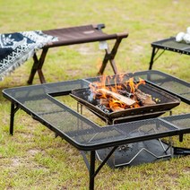 시토 메쉬 화로 캠핑 테이블 접이식 철제 바베큐 MT-900, MT-900(B) 기본형＋이너테이블