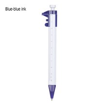 크러쉬메트릭펜 다기능 0.5mm 볼펜 버니어 캘리버 롤러 펜 측정 도구 눈금자 필기구 문구 1 개, [04] blue ink4