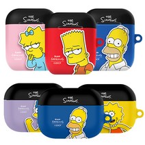 심슨 에어팟 케이스 키링 포함 에어팟 프로 2세대 1세대 pro 하드 2 1 무선 커버, 바트 심슨