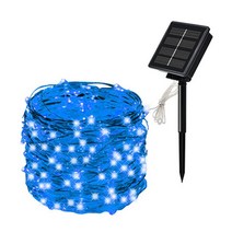 태양열 끈 패어리 라이트 10m 100led 야외 거리 화환 태양광 램프 크리스마스 정원 장식, 37.blue - 12M  120LED