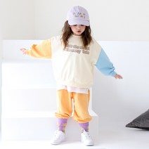 메르시보꾸 SS21F19 베이브블록세트 아동 상하복