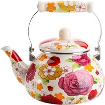 범랑 주전자 공예 에나멜 인덕션 겸용 주전자, 2.5L 단화편호 2-4인 적용, 0.8L-7L