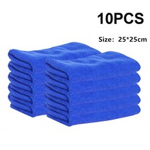 세차 클리너 왁스 10 Pcs 자동차 자세히 Rag 마이크로 화이버 타월 No-Scratch Polishing Cloth 건조 Blue Washing Accessories, 초극세사_CHINA