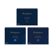 워터맨 카트리지 8ct 고급펜 만년필 잉크 고급필기구, 엘림헬스케어81 본상품선택, 엘림헬스케어81 Mysterious Blue, 엘림헬스케어81 본상품선택