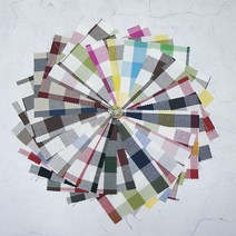 원단킹 면20수] 선염해지 3cm 베이직체크 23color (9025008), 72.그린레드