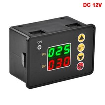 24시간 타이머 콘센트 1.37 인치 LCD 디지털 디스플레이 마이크로 컴퓨터 시간 컨트롤러 릴레이 0000-9959 0000-9999S 제어 모듈 AC110-220V 12V 24, 한개옵션1, 04 DC 12V