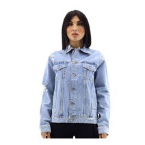 Filles A Papa Ladies Light Blue Denim Trucker Jacket Tom Brand Size 102 - KURT-PASSADENA BLUE