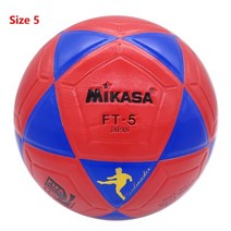 2021 프로 축구 공 표준 크기 5 축구 골 리그 공 야외 스포츠 훈련 축구 mikasa ball bola, 빨간색