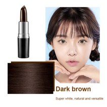 블랙 브라운 일회용 헤어 염료 인스턴트 그레이/화이트 루트 커버리지 컬러 수정 크림 스틱 임시 커버 업, 02 1pc