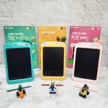 스케치 놀이패드 LCD 전자노트 드로잉 그림보드 8.5인치 + 레고호환블록 증정, 그린 티라노+레고호환블록 증정