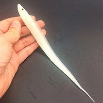 빅 베이트 루어 일본 빅게임 소프트 바다 낚시 anuila Lure Shad Bait 수영 장어 루어 헤어테일 미끼 바닷, 01 Luminous_01 15cm