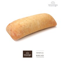 우리가스토리 프랑스 플레인 치아바타 냉동빵 냉동생지, 3개, 140g