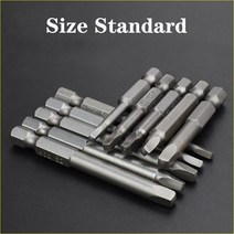 마그네트 드릴 50mm 사각 전기 스크루드라이버 비트 S2 스틸 1/4 quot;인치 육각 생크 마그네틱 스크루 드, 09 65mm SQ2.74