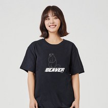 키밍 beaver 비버 힙한반팔티 반팔핏 여름옷 반팔코디