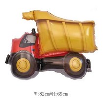 자동차 모양 알루미늄 필름 풍선 스쿨버스 기차 탱크 굴삭기 글로브 어린이용 생일 파티 장식 풍선 신제품, truck