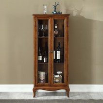 명품 고무나무 원목장식장 유리 진열장 장식장, 옵션1 0.6