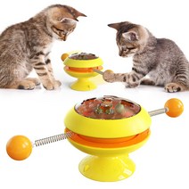냥이즈멍 고양이 캣닢 돌돌이 장난감, 혼합색상, 1개