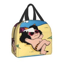Mafalda 점심 가방 아이 여성 절연 휴대용 방수 피크닉 Coole 아침 식사 학교 재사용 식품 도시락 상자, 9