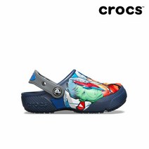 크록스 [크록스] 아동 펀랩 마블 멀티 클로그 키즈 네이비 205505-410