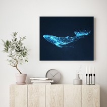 SD포토 우영우 고래그림 인테리어 액자 풍수지리 14. 꼬리별, 골드, SD대형(60X75cm)