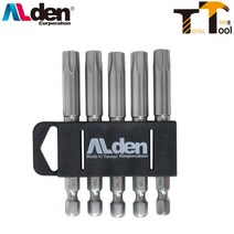 알덴 별비트렌치세트 T45-75mm AL-T45 5개입 별렌치 비트별렌치 별복스, 5개