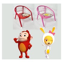 코코몽 삑삑이의자 귀여운 유아쇼파 키즈체어 두돌, 레드