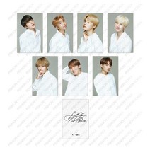 정품 국내배송 / 방탄소년단 BTS 멤버사인 포토카드 7장세트 블랙/화이트, 블랙
