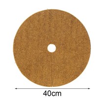 잡초매트 제초매트 농사용 부직포 방초매트 잡초방지 coco coir mulch ring 10 pcs 코코넛 뿌리 덮개 나무 보호대 잡초 매트 natural coir 잔디 25, 씨엔, 40cm