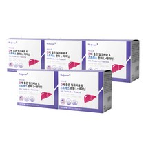 간 리버 LIVER 상복부 긴장 일상 스트레스 초조 불안 해소 아플때 피곤할때 없애는 완화 관리 보호 에 좋은 밀크씨슬 L 테아닌 복합 간장제, 5BOX(800정)