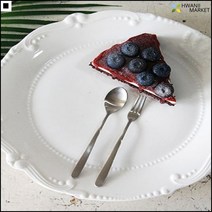 티타임 민무늬 편리한세척 은빛색감 무광티스푼 실버티포크, 티스푼